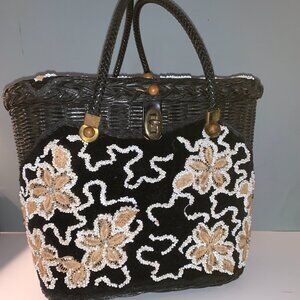 Midas of Miami Wicker Bag Purse